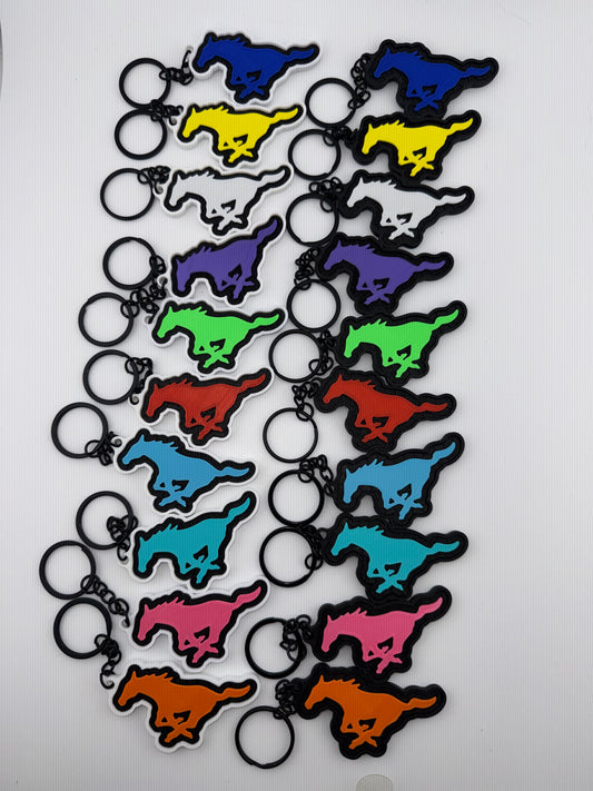 Mustang Logo Keyring