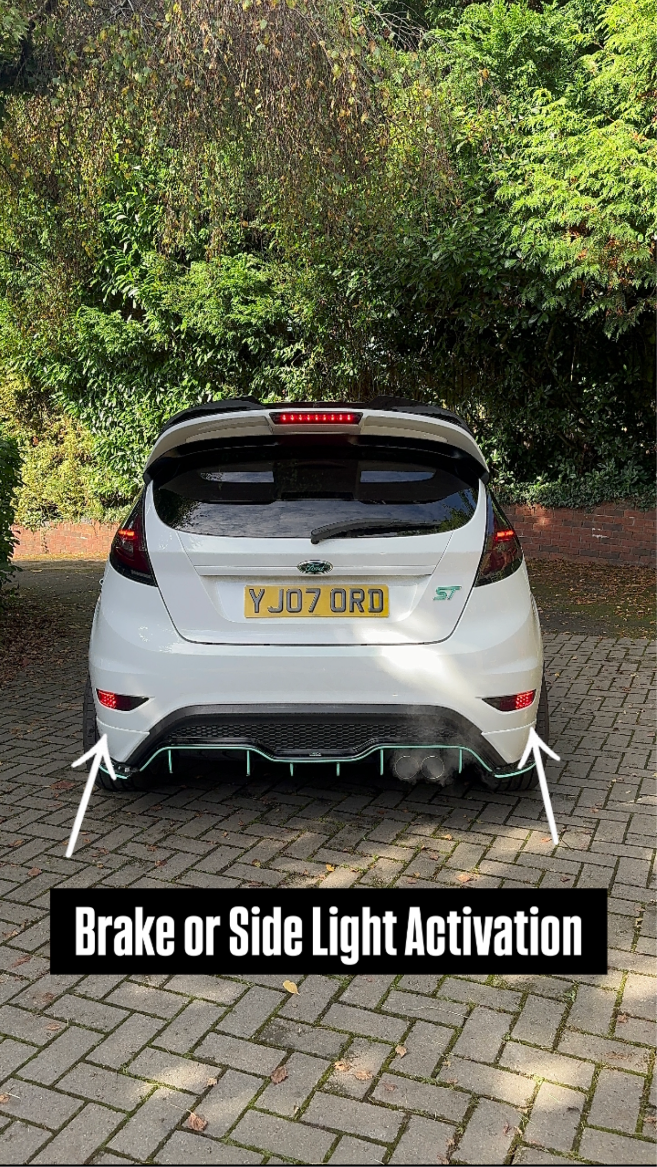 Ford Fiesta MK7/7.5 Rear Bumper Dual LED Fog Lights