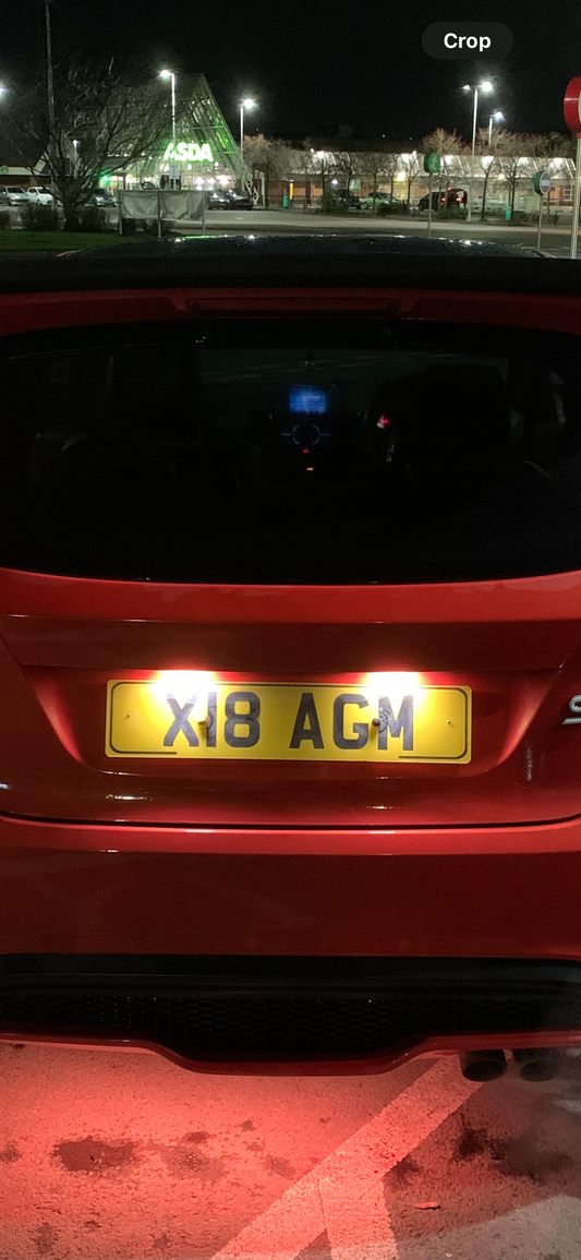Ford Fiesta MK7/7.5 Number Plate Bulb Upgrade