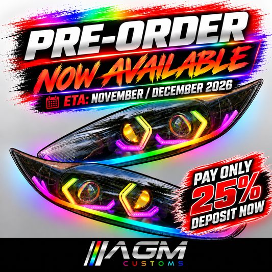 AGM Aurora X Headlights — Ford Fiesta MK7.5 (2013–2017)