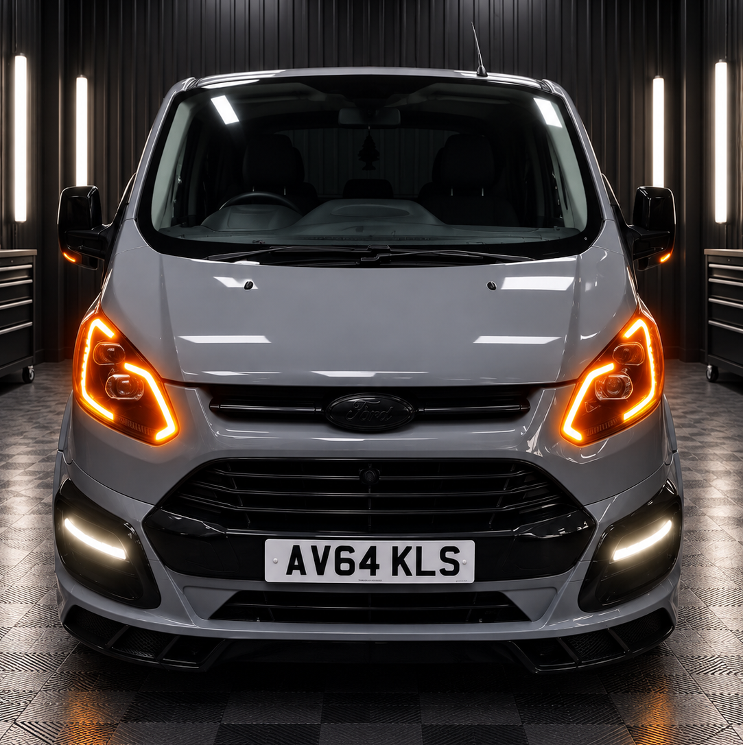 MK1 Transit / Tourneo Custom Premium DRL Headlight Upgrade 2013-2017