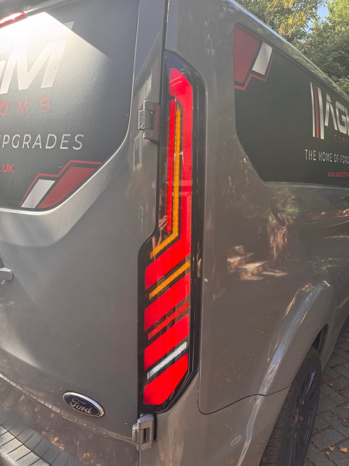MK1 / 1.5 Transit / Tourneo Custom Full LED Taillights 2013 - 2023 Slotted LED Array