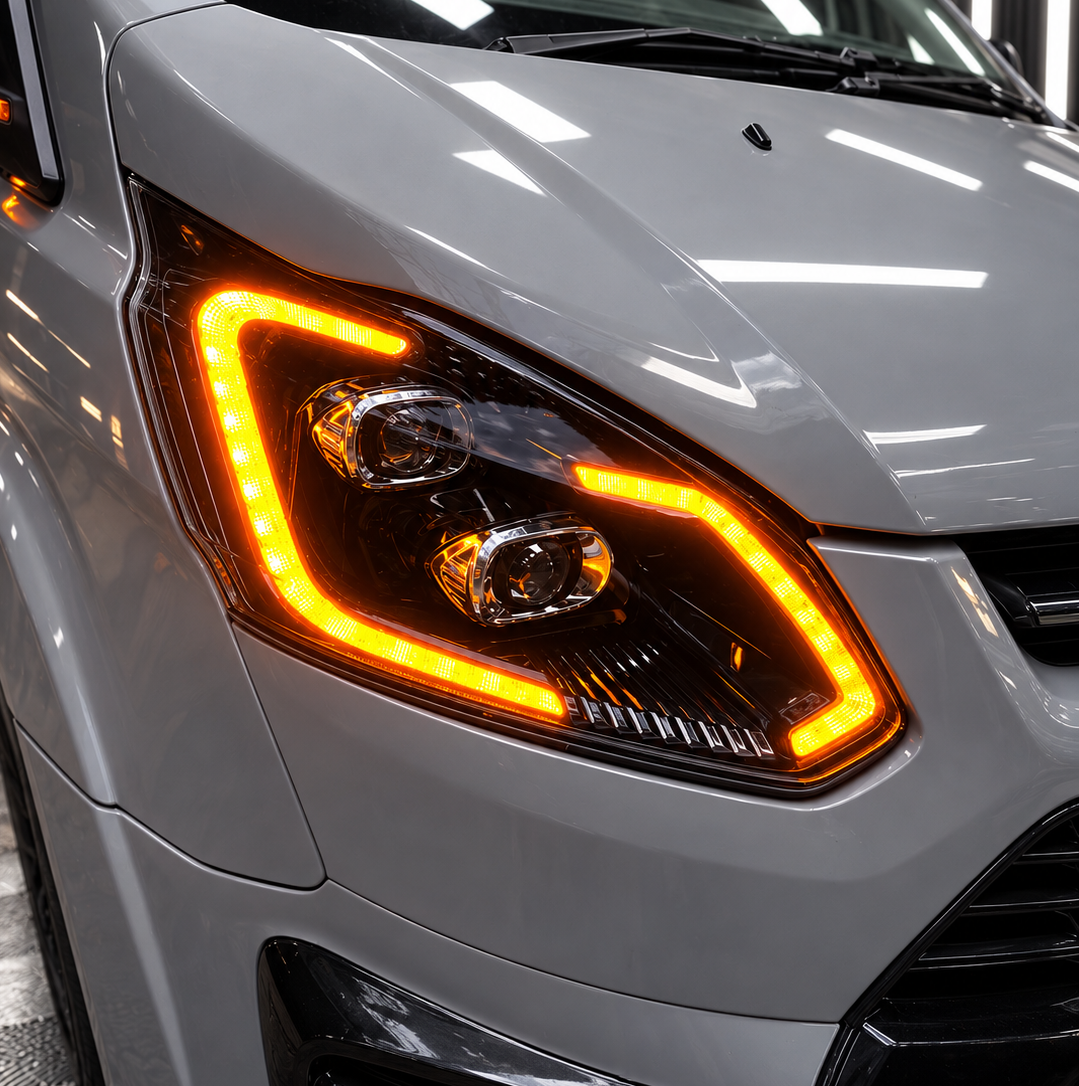MK1 Transit / Tourneo Custom Premium DRL Headlight Upgrade 2013-2017