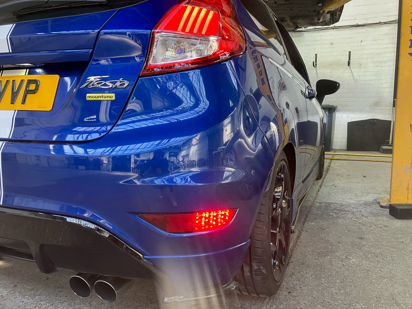 Ford Fiesta MK7/7.5 Rear Bumper Dual LED Fog Lights