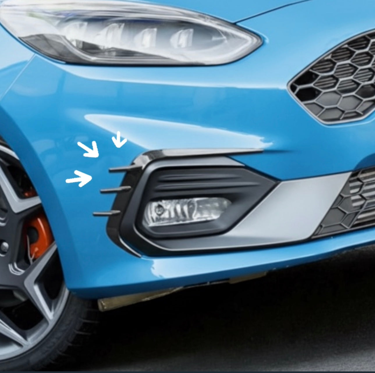 Ford Fiesta MK8 ST/STLine Front Bumper Extensions