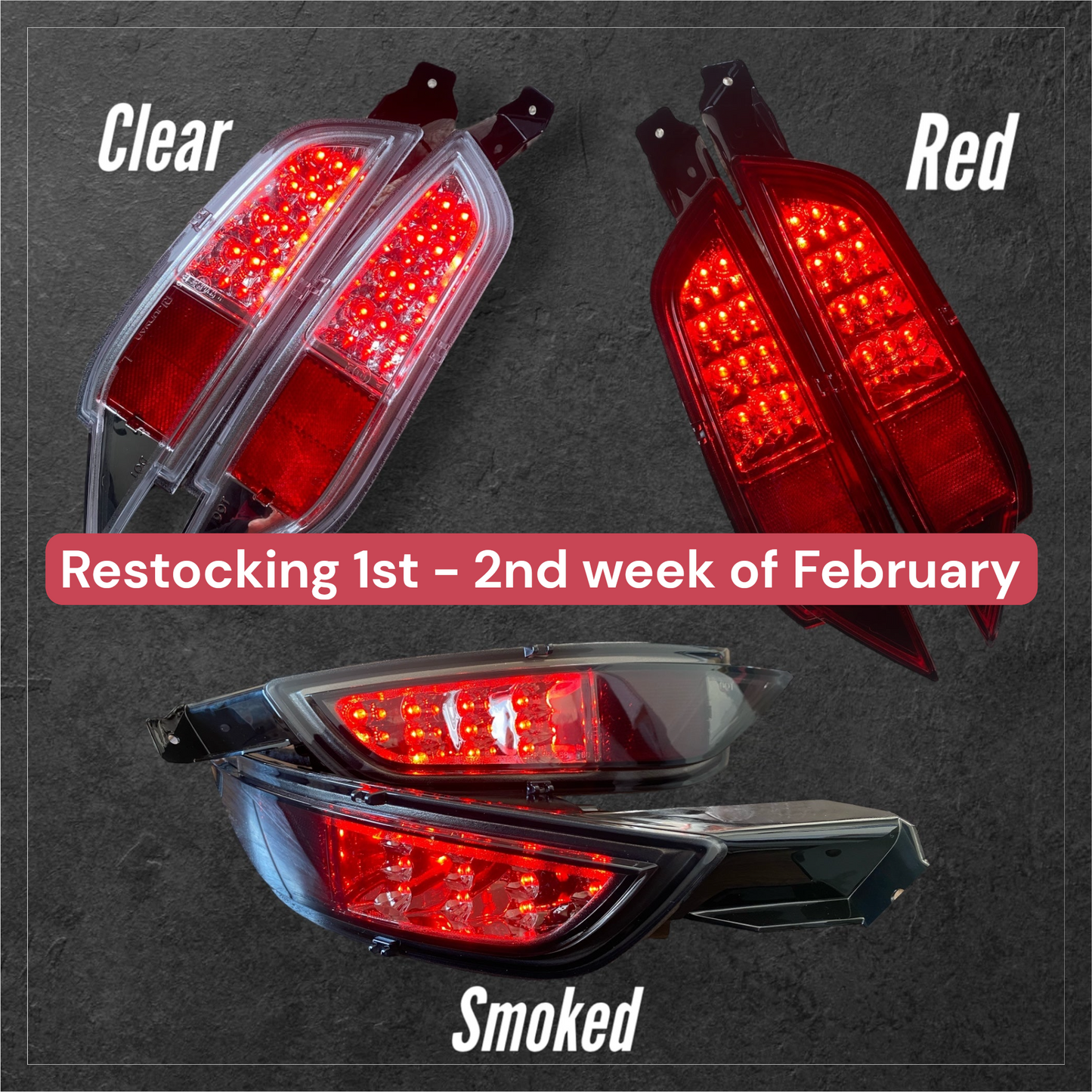 Ford Fiesta MK7/7.5 Rear Bumper Dual LED Fog Lights