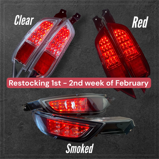 Ford Fiesta MK7/7.5 Rear Bumper Dual LED Fog Lights