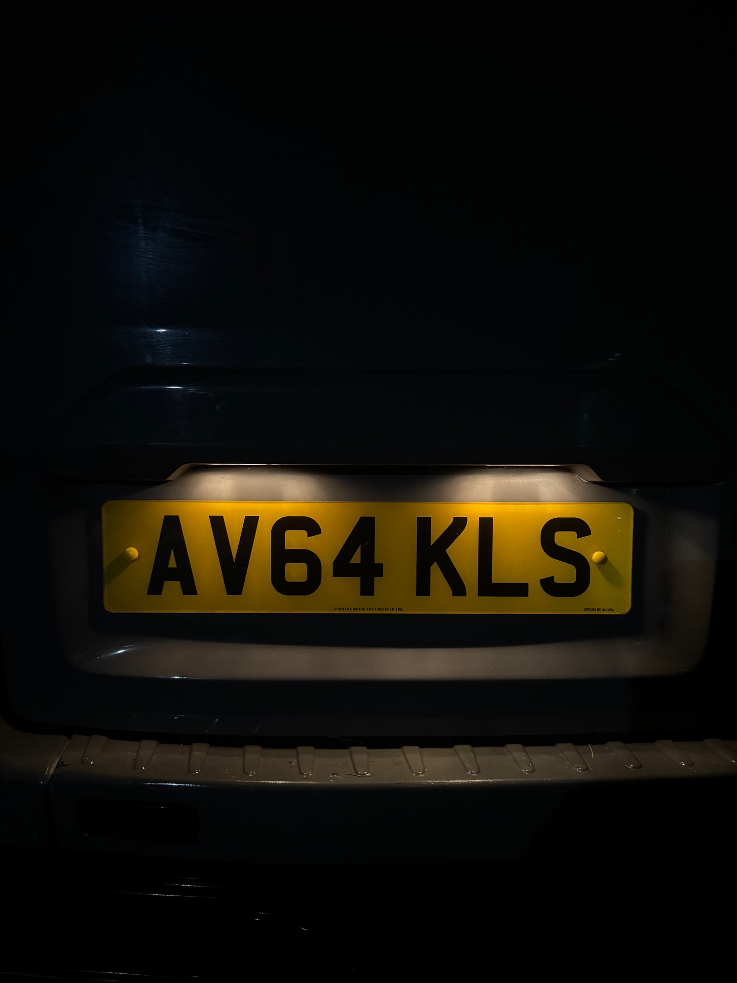Bright White Number Plate Bulb Upgrade