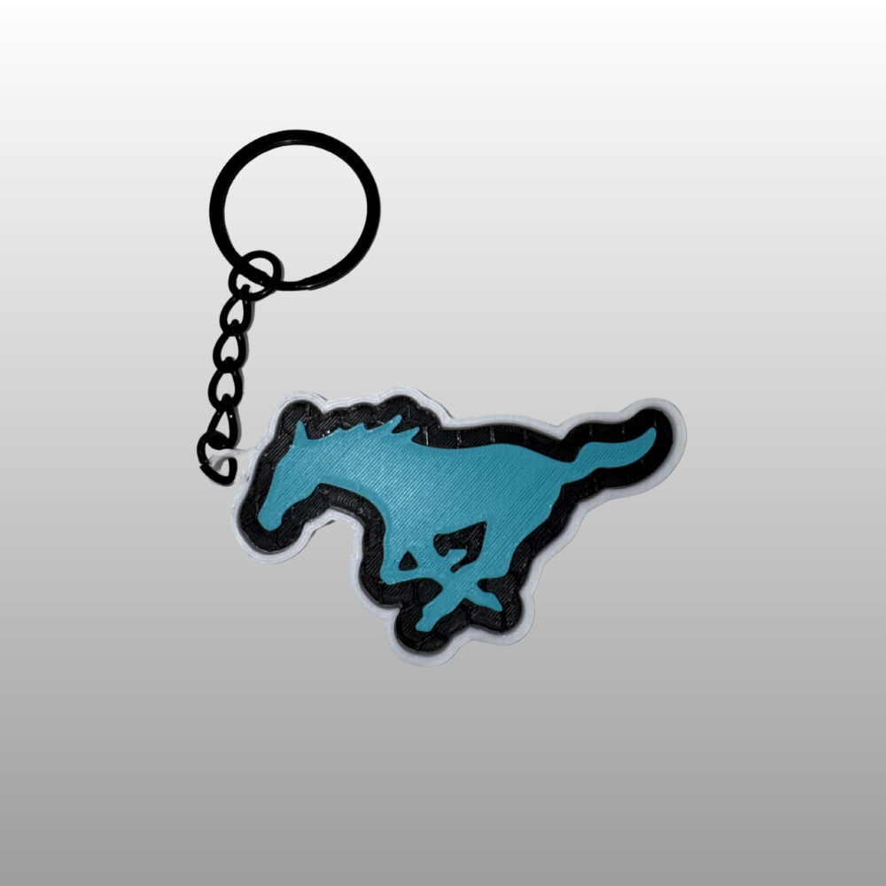 Mustang Logo Keyring
