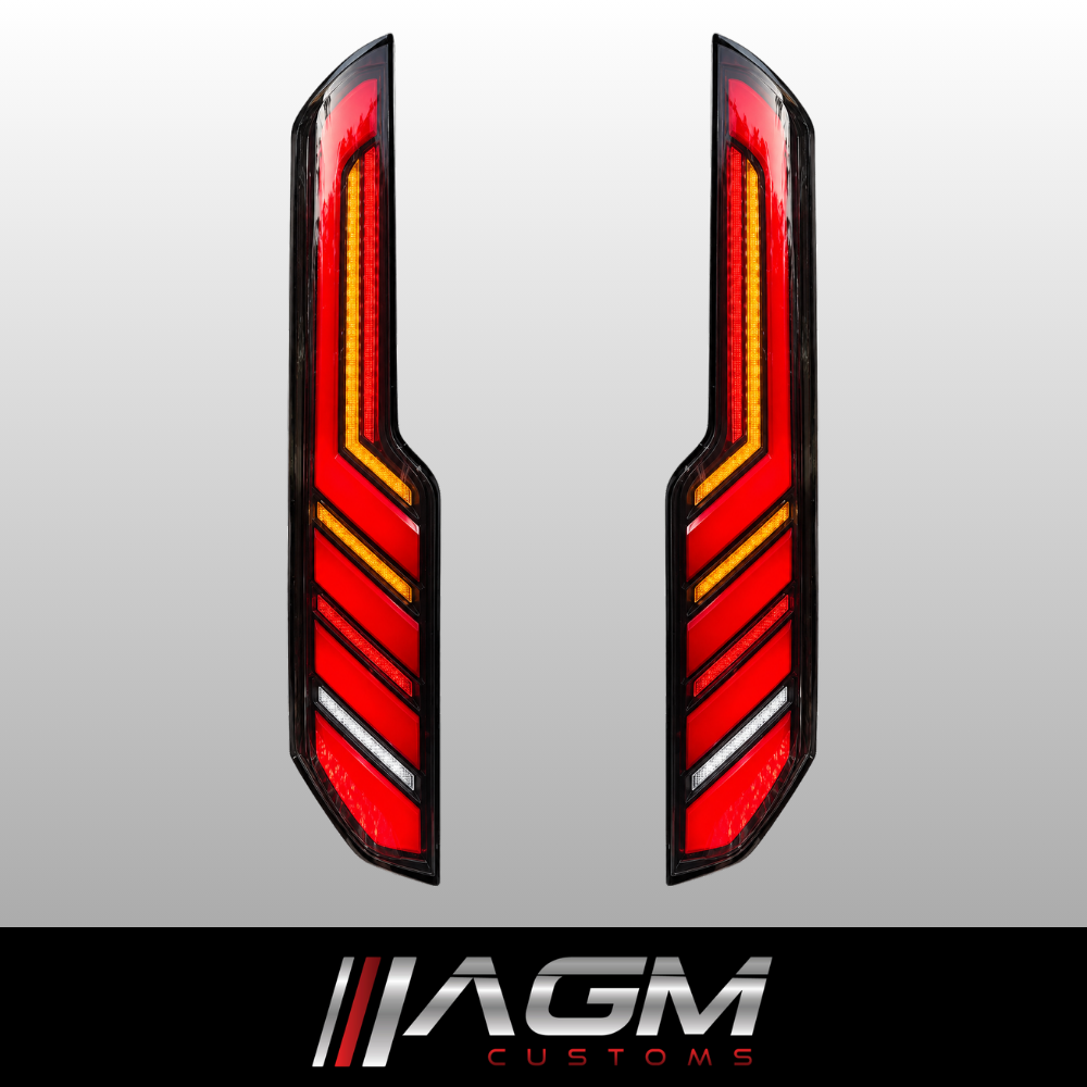 MK1 / 1.5 Transit / Tourneo Custom Full LED Taillights 2013 - 2023 Slotted LED Array