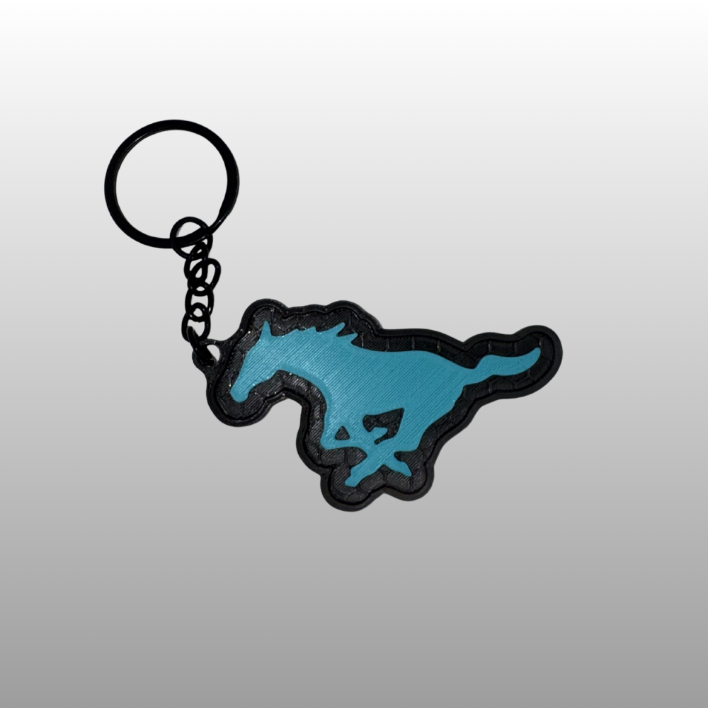 Mustang Logo Keyring