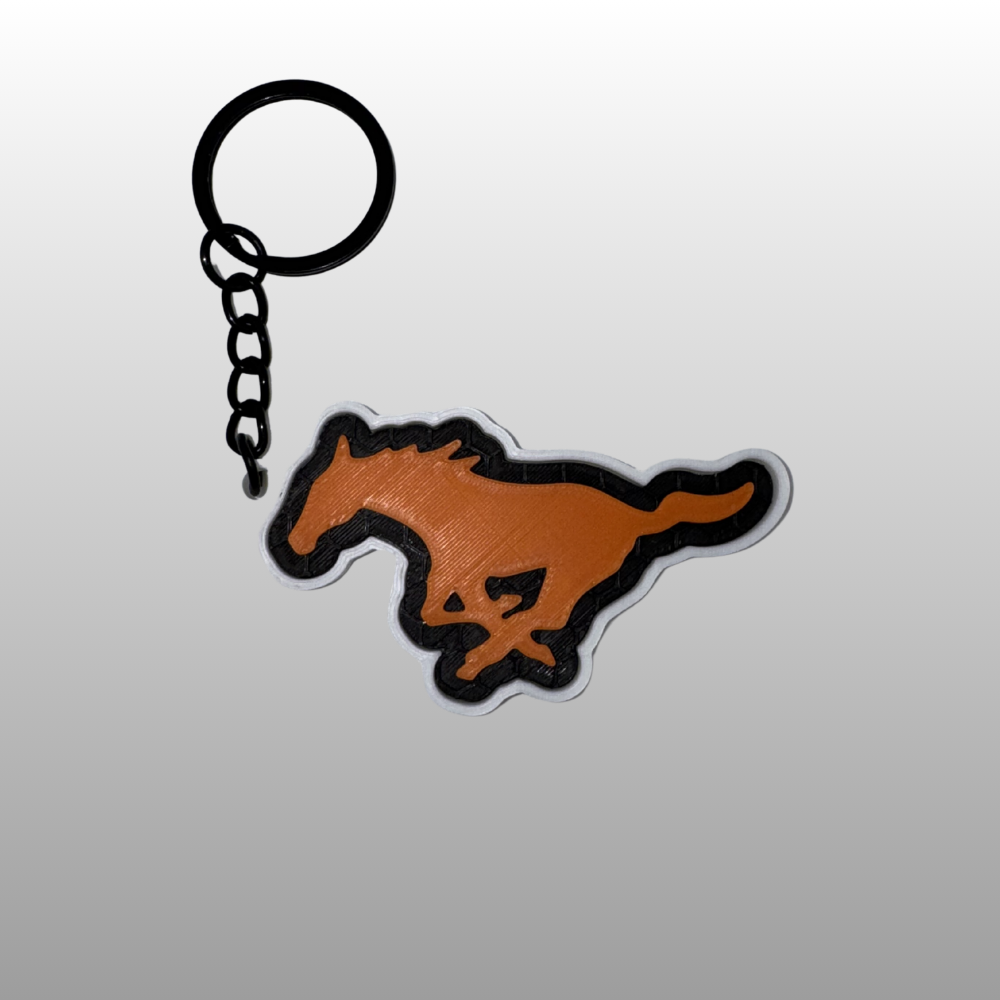 Mustang Logo Keyring