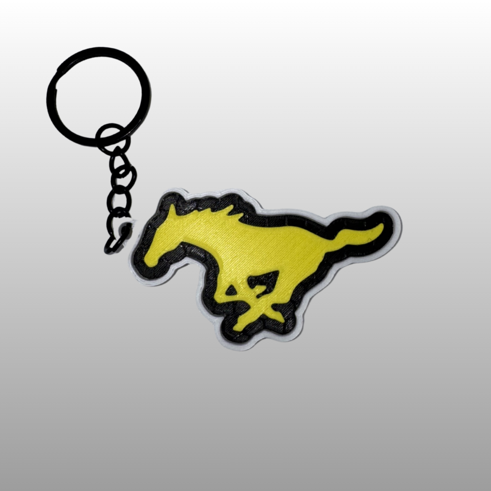 Mustang Logo Keyring