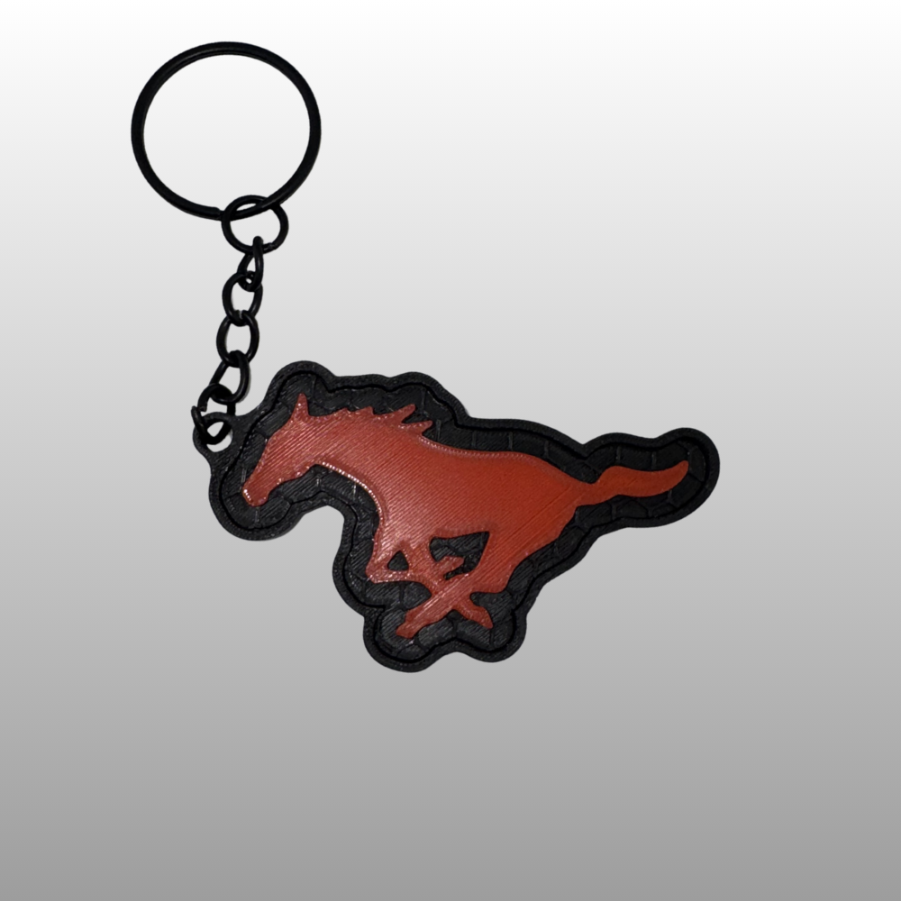 Mustang Logo Keyring