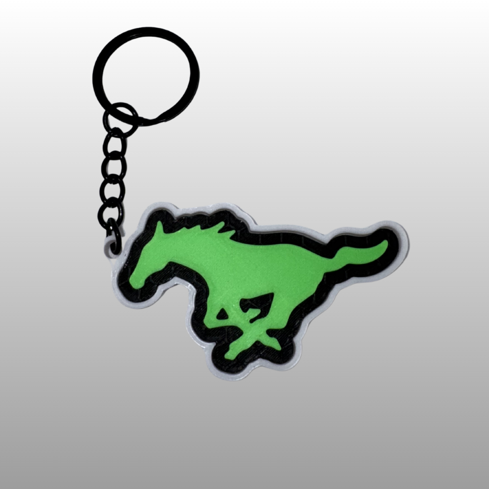 Mustang Logo Keyring