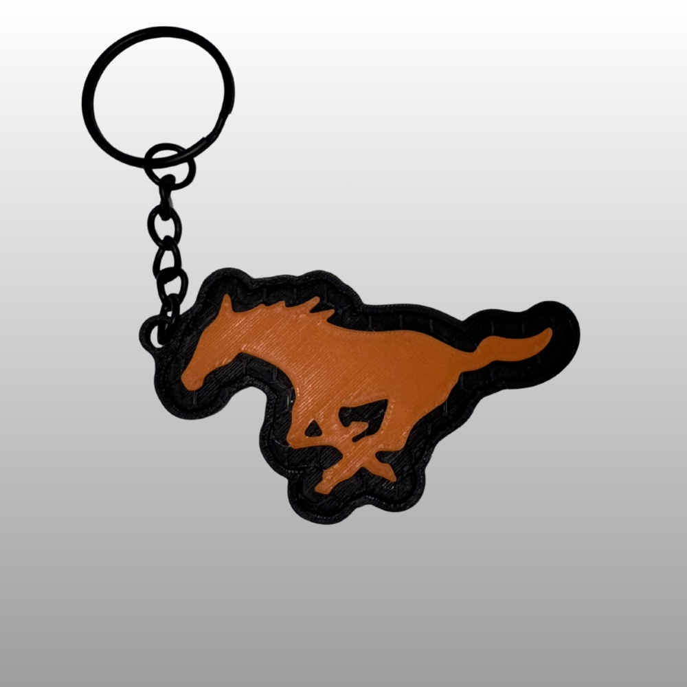 Mustang Logo Keyring